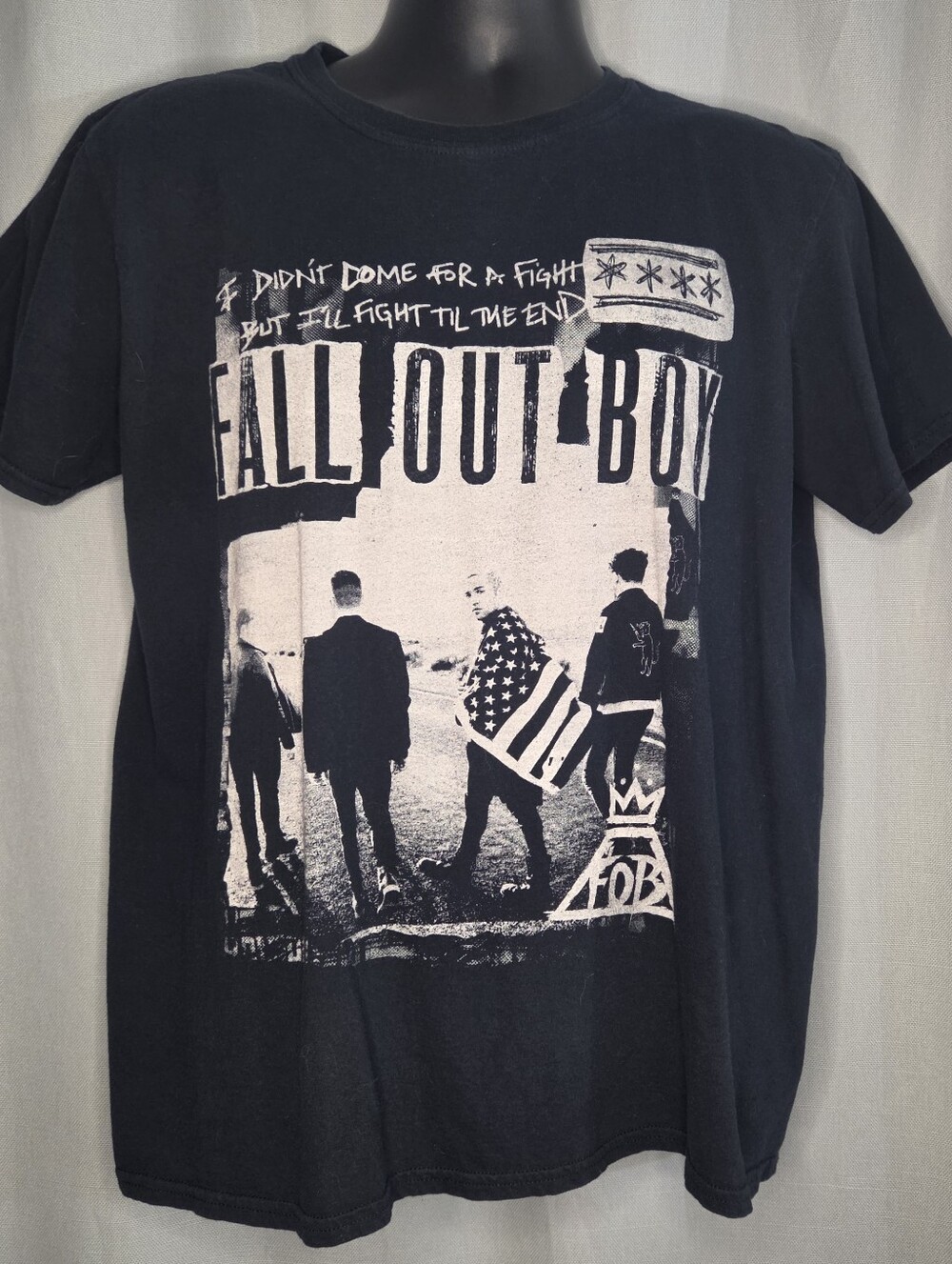 Graphic Band Tee - Black FOB FALL OUT BOY Size Large